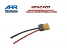 AMASS MR30-M DC connector soldered with 22AWG Silicone Cable