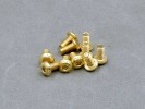3x6mm Gold Plated Button Head Screw (10Pcs)