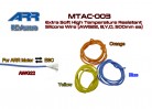 Extra Soft High Temperature Resistant Silicone Wire (AWG22, B,Y,O, 500mm ea)