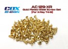 Gold Plated Steel Screw Set (For X-Ray T4-19)