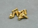 3x8mm Gold Plated Button Head Screw (10Pcs)