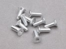 3 x 8mm Machining 7075-T6 Countersink Hex. Screw ( Silver10 Pcs)