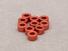 3mm x 3mm Aluminium Bore Washer (Orange 10 Pcs)