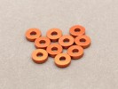 3x7.8x2mm Aluminium Shim (Orange 10 Pcs)