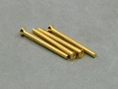 3x35mm Gold Plated Hex. Countersink Screw (4Pcs)