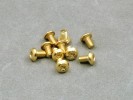 3x5mm Gold Plated Button Head Screw (10Pcs)