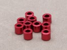 3mm x 5mm Aluminium Bore Washer (Red 10 Pcs)