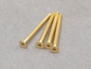 3x40mm Gold Plated Hex. Countersink Screw (4Pcs)