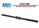Carbon Tweak Rod With Bulkhead Alignment Block (W/17, 19mm) (For Xray T4-20)