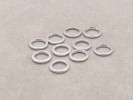 5mm x 0.75mm Aluminium Bore Washer (Silver 10 Pcs)