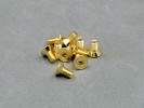 3x6mm Gold Plated Hex. Countersink Screw (10Pcs)
