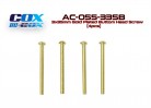 3x35mm Gold Plated Buttom Head Screw (4Pcs)