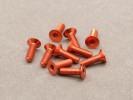3 x 8mm Machining 7075-T6 Countersink Hex. Screw (Orange 10 Pcs)