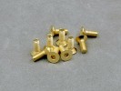 3x8mm Gold Plated Hex. Countersink Screw (10Pcs)